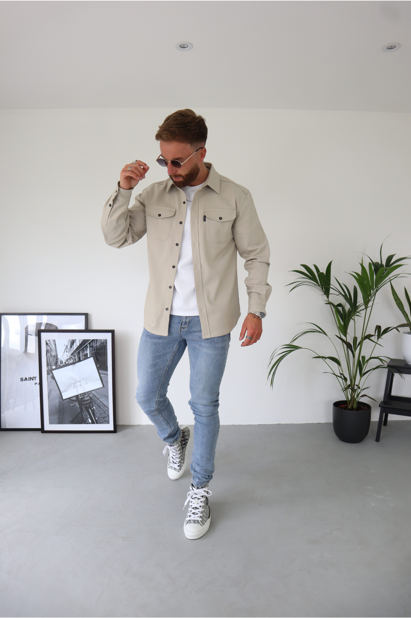 LG OVERSHIRT - Couleur Pierre Claire