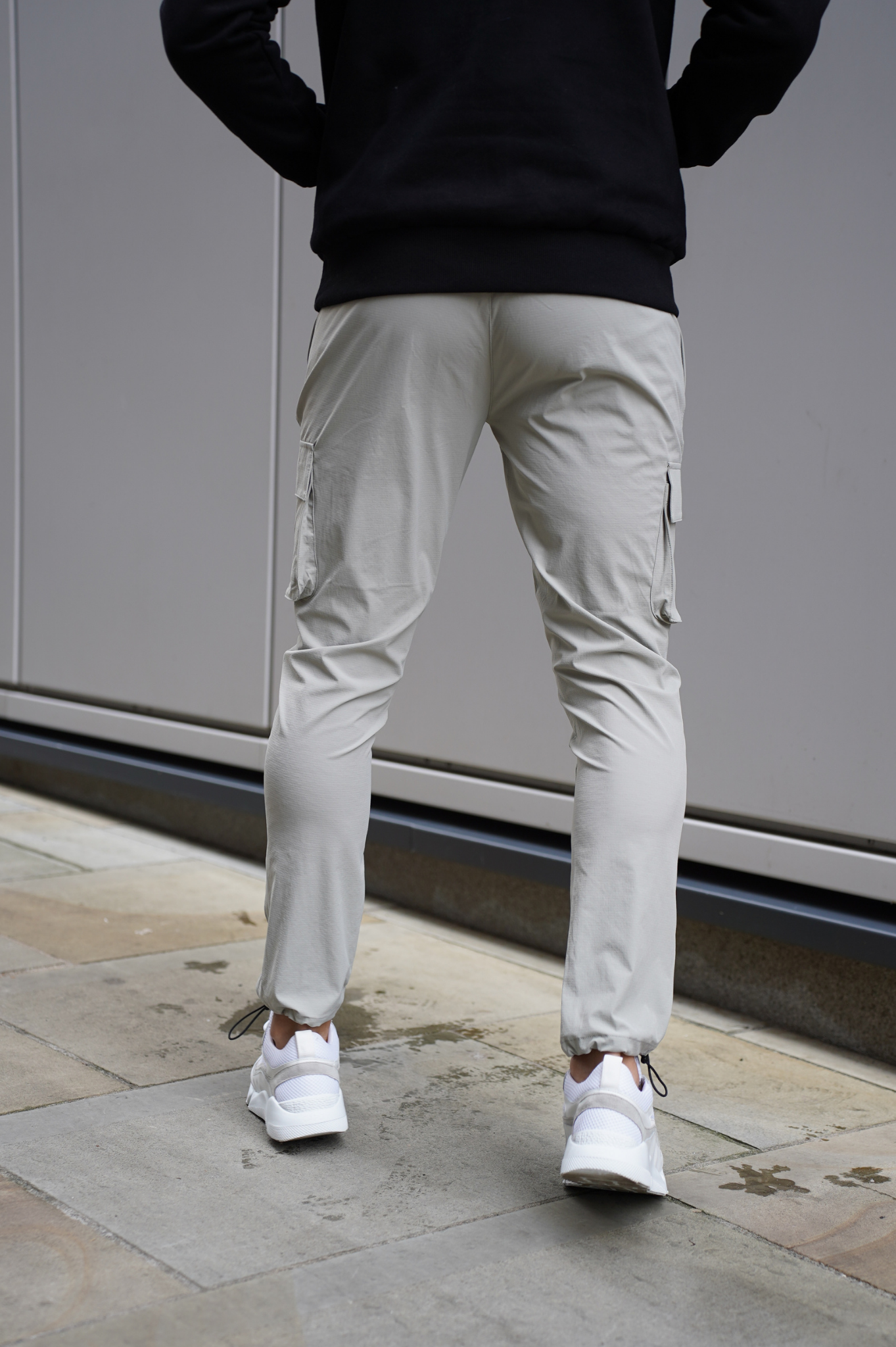 LG - Pantalon cargo ACTIVE Toggle - Gris clair