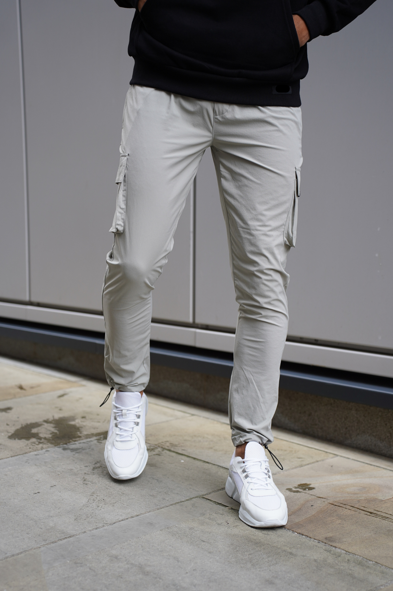 LG - Pantalon cargo ACTIVE Toggle - Gris clair