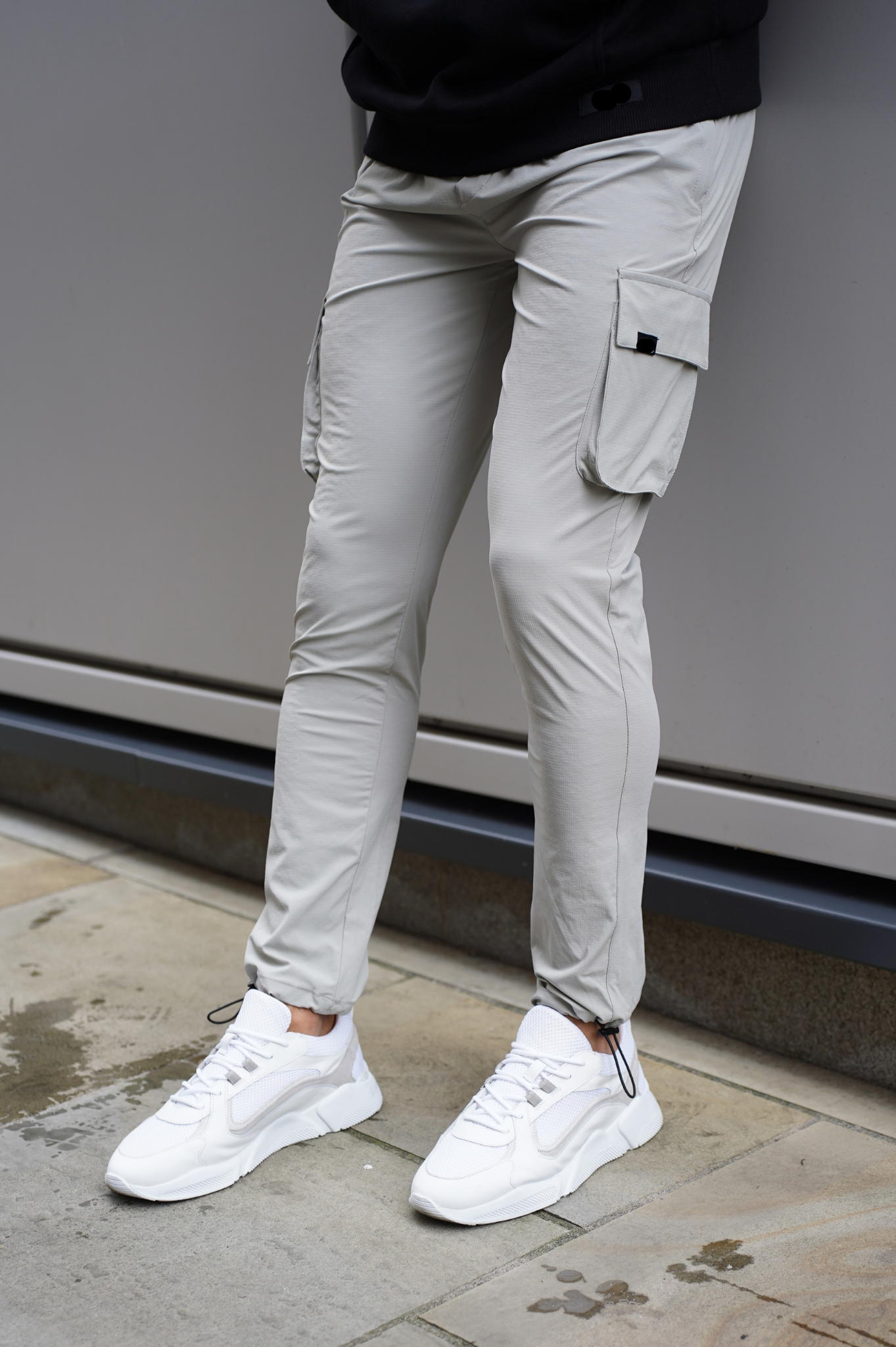 LG - Pantalon cargo ACTIVE Toggle - Gris clair