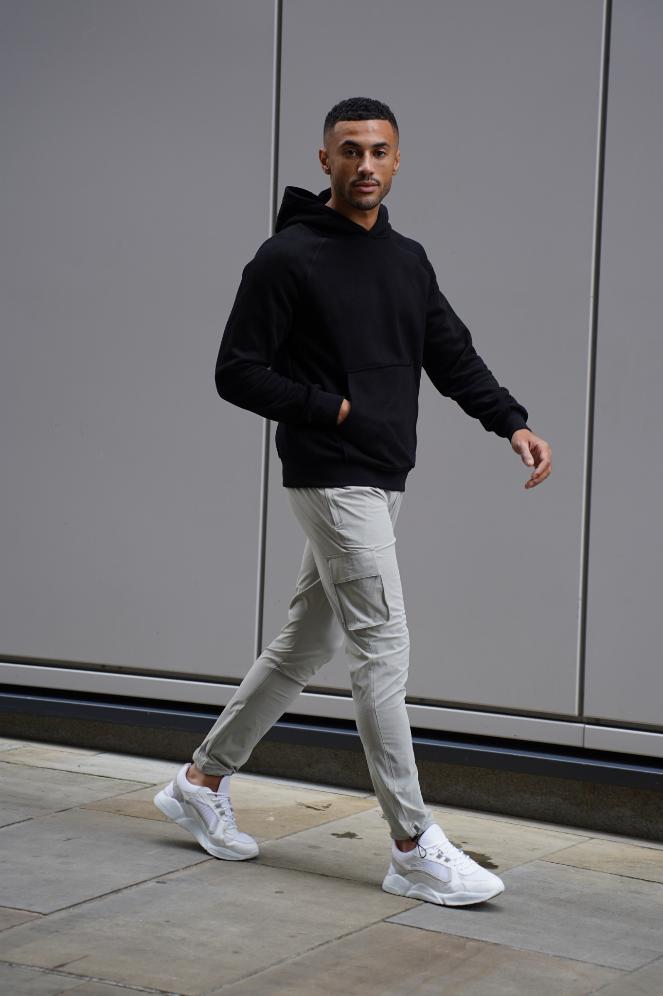 LG - Pantalon cargo ACTIVE Toggle - Gris clair