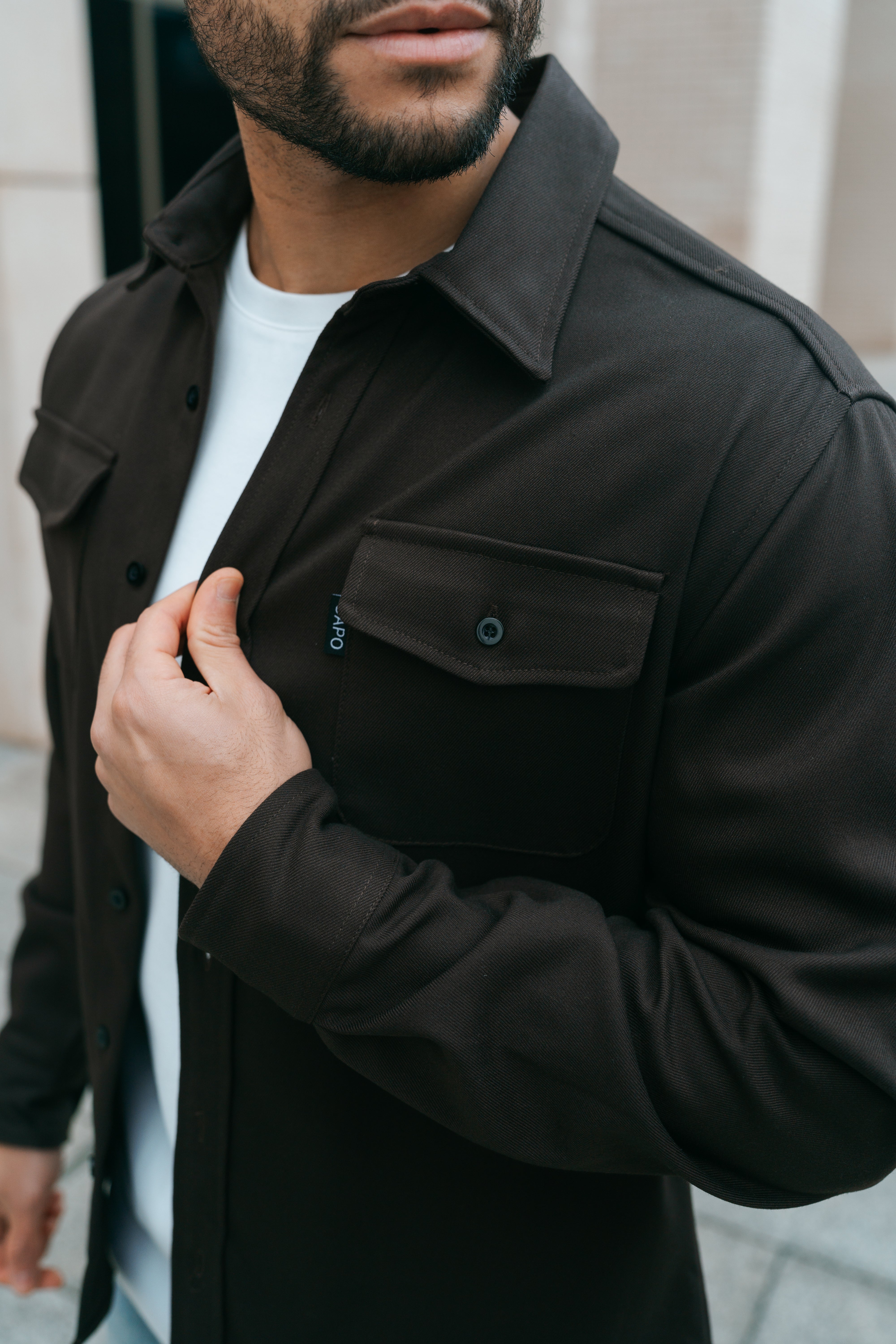 LG OVERSHIRT - Bruin