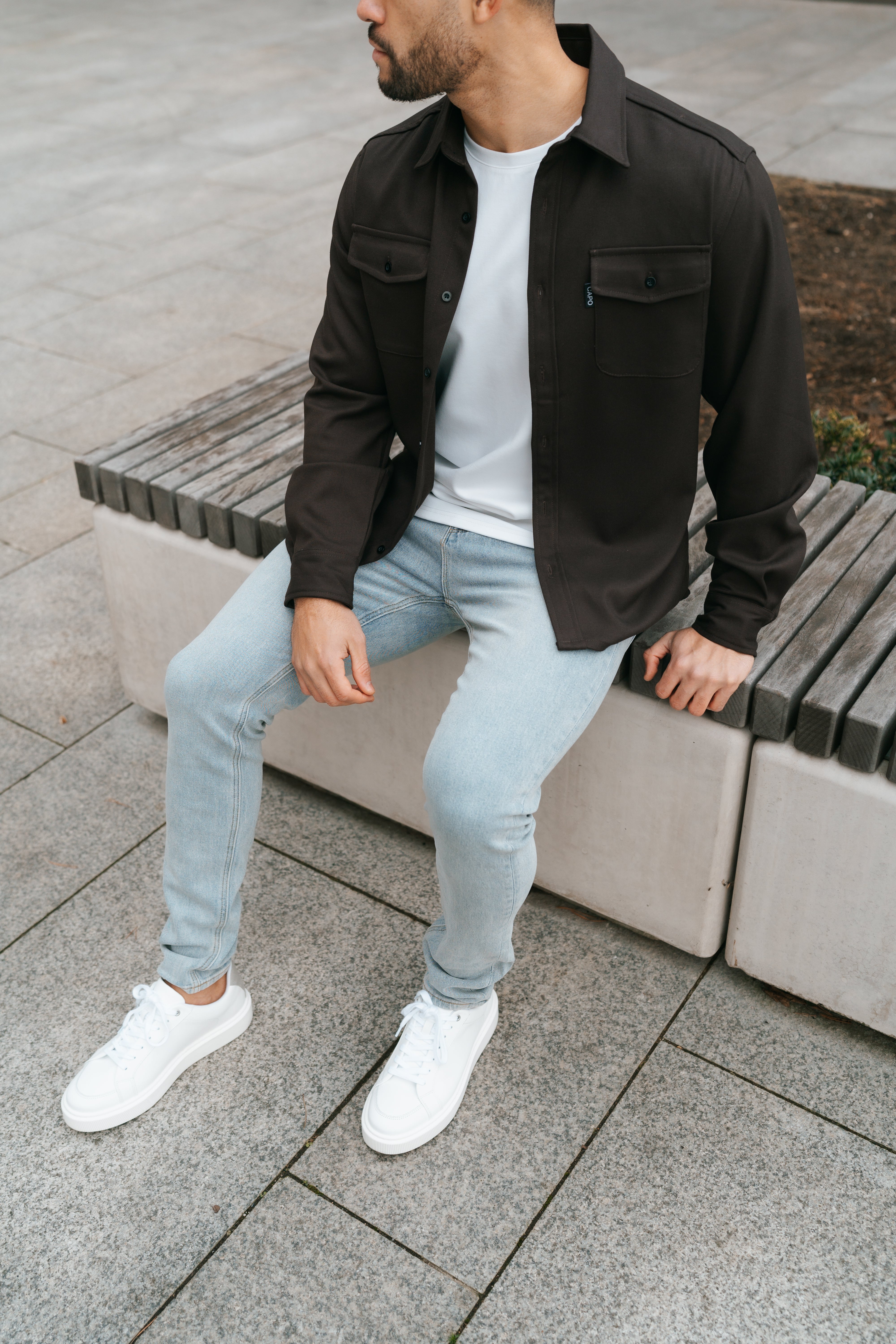 LG OVERSHIRT - Bruin