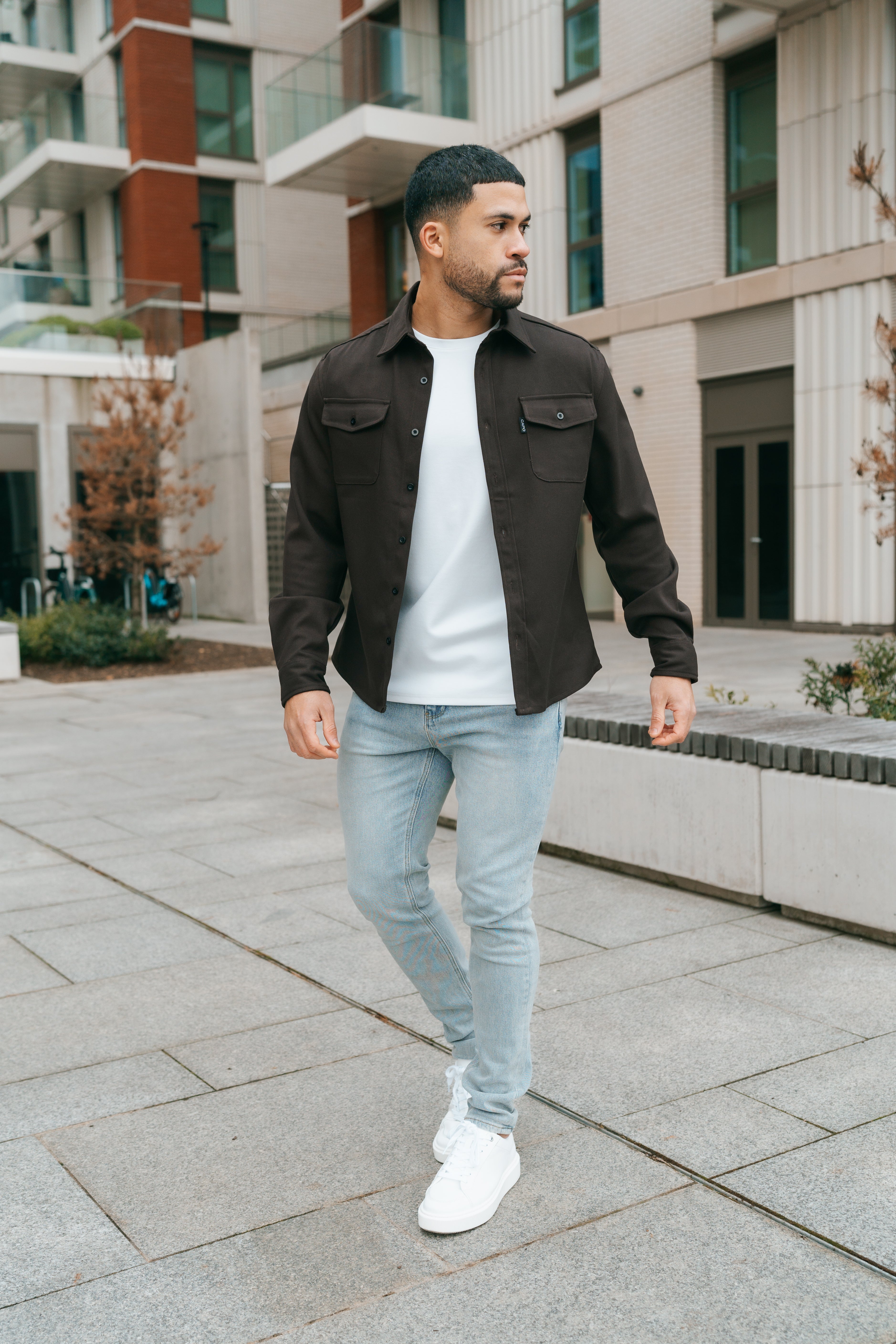 LG OVERSHIRT - Bruin