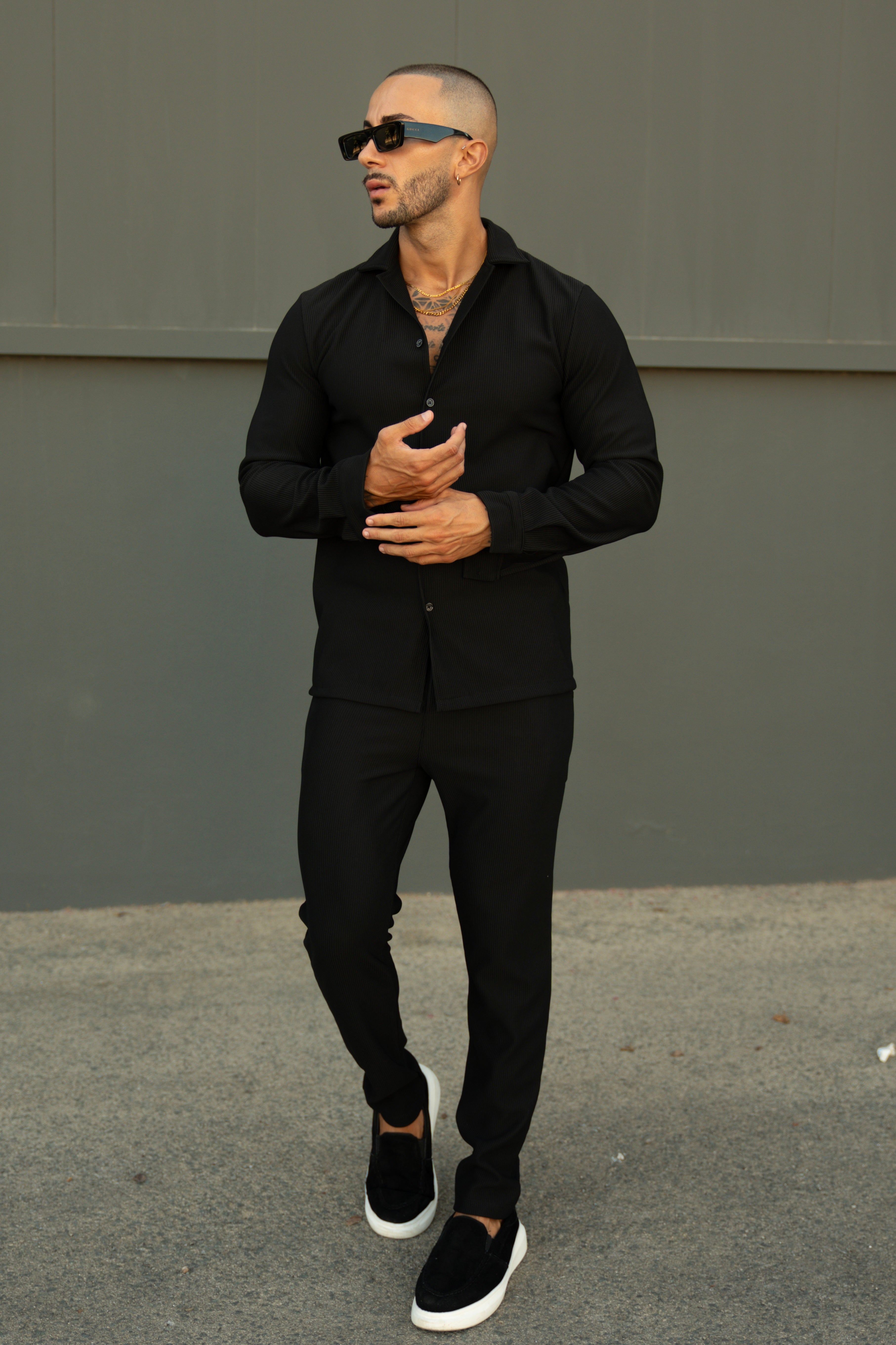 Ensemble Marba Chemise + Pantalon - Noir