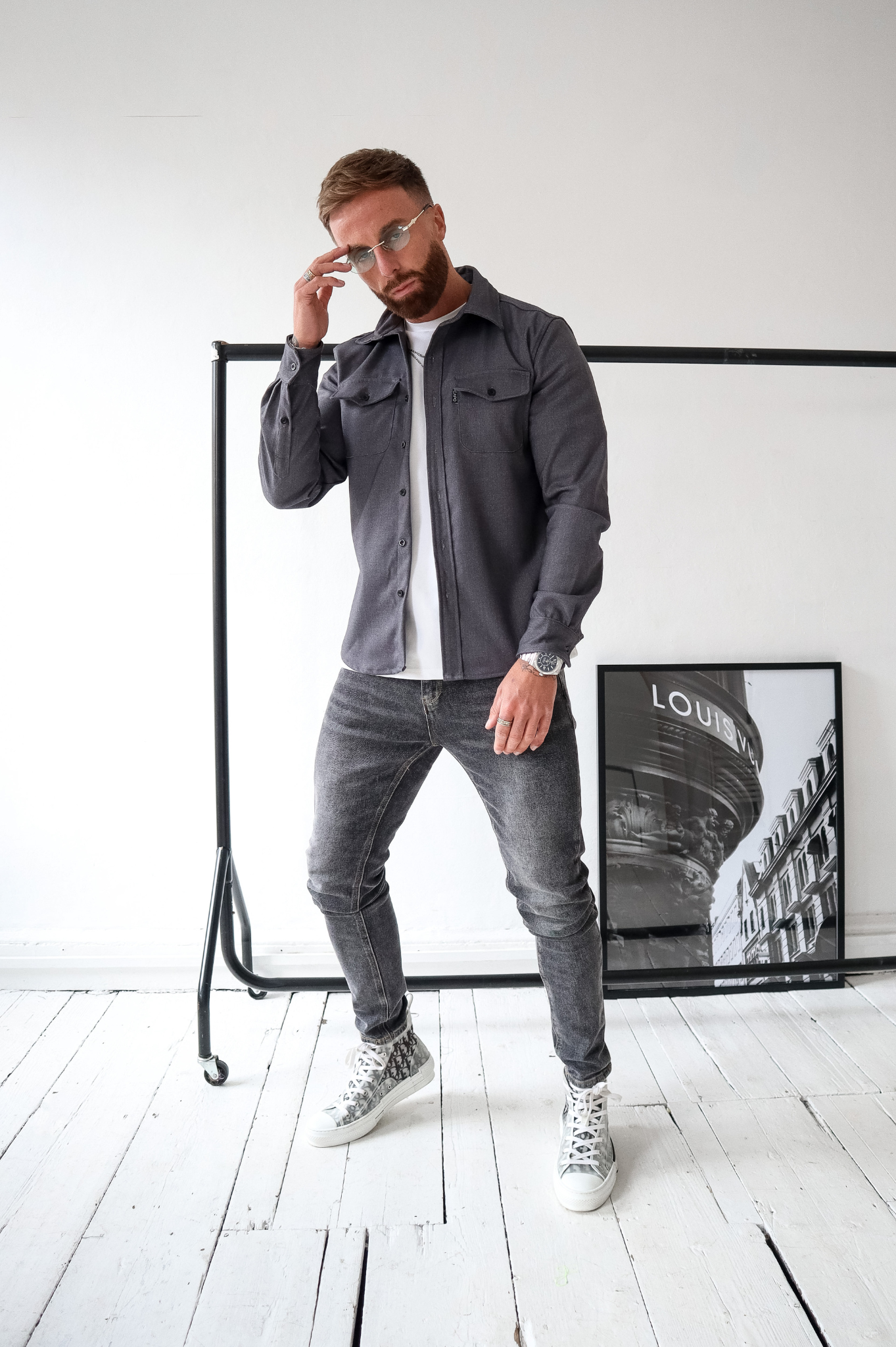 LG OVERSHIRT - Gris
