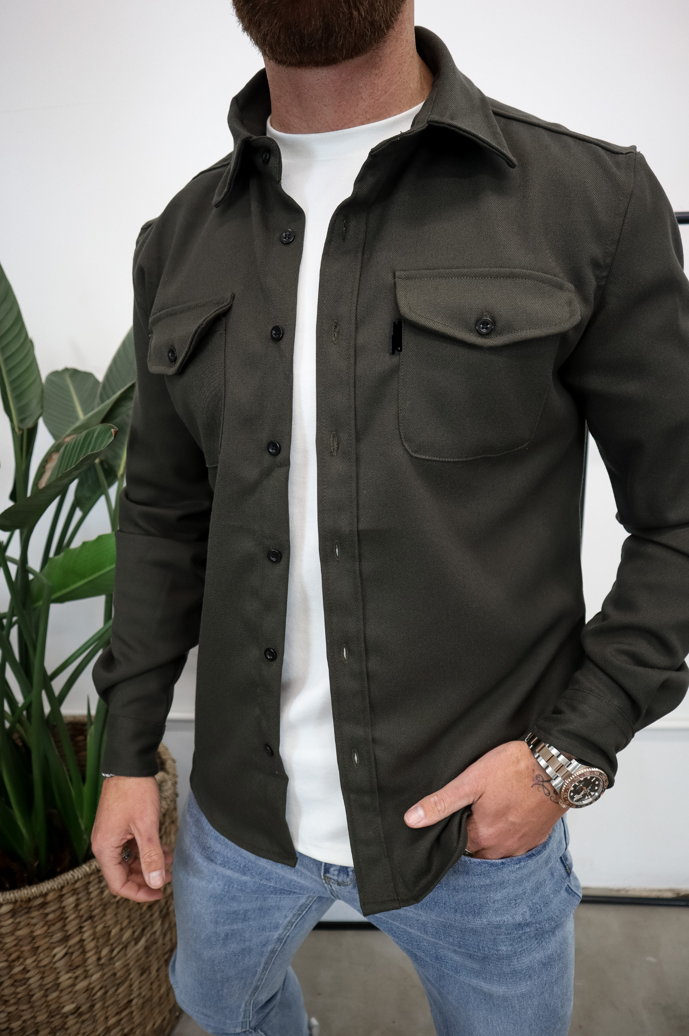 LG OVERSHIRT - Khaki