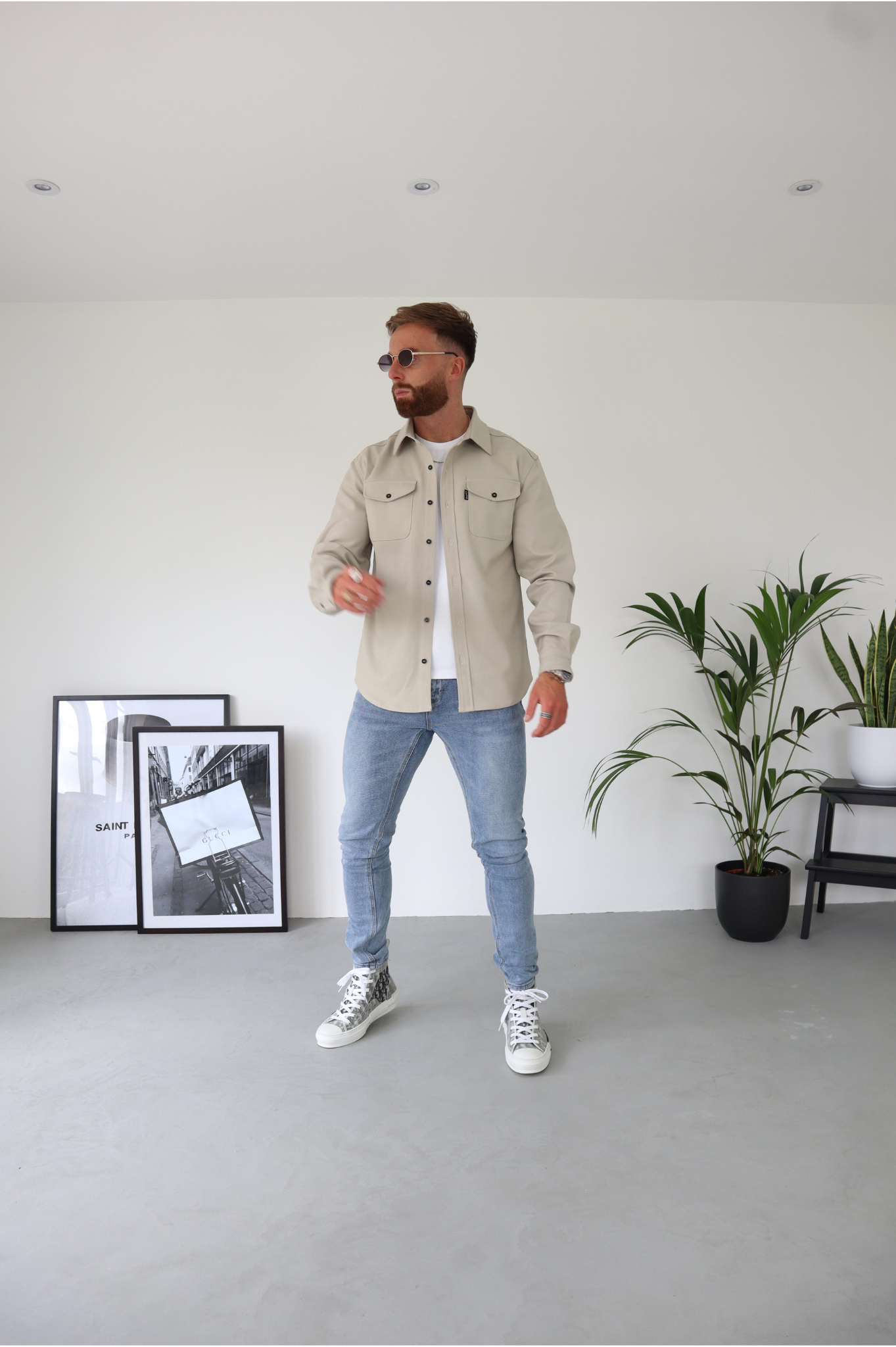 LG OVERSHIRT - Couleur Pierre Claire