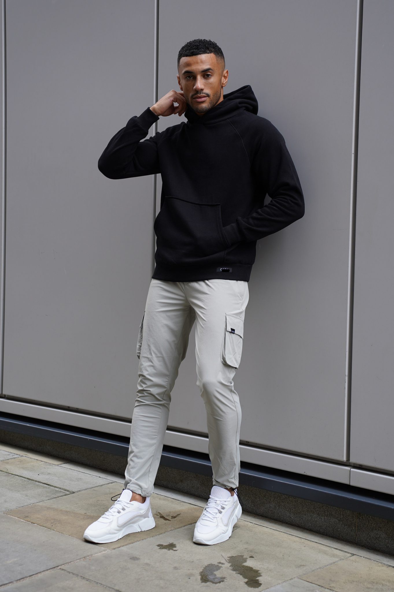 LG - Pantalon cargo ACTIVE Toggle - Gris clair