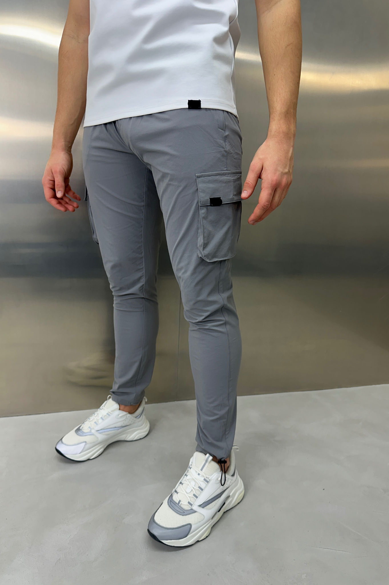 LG - Pantalon cargo ACTIVE Toggle - Gris