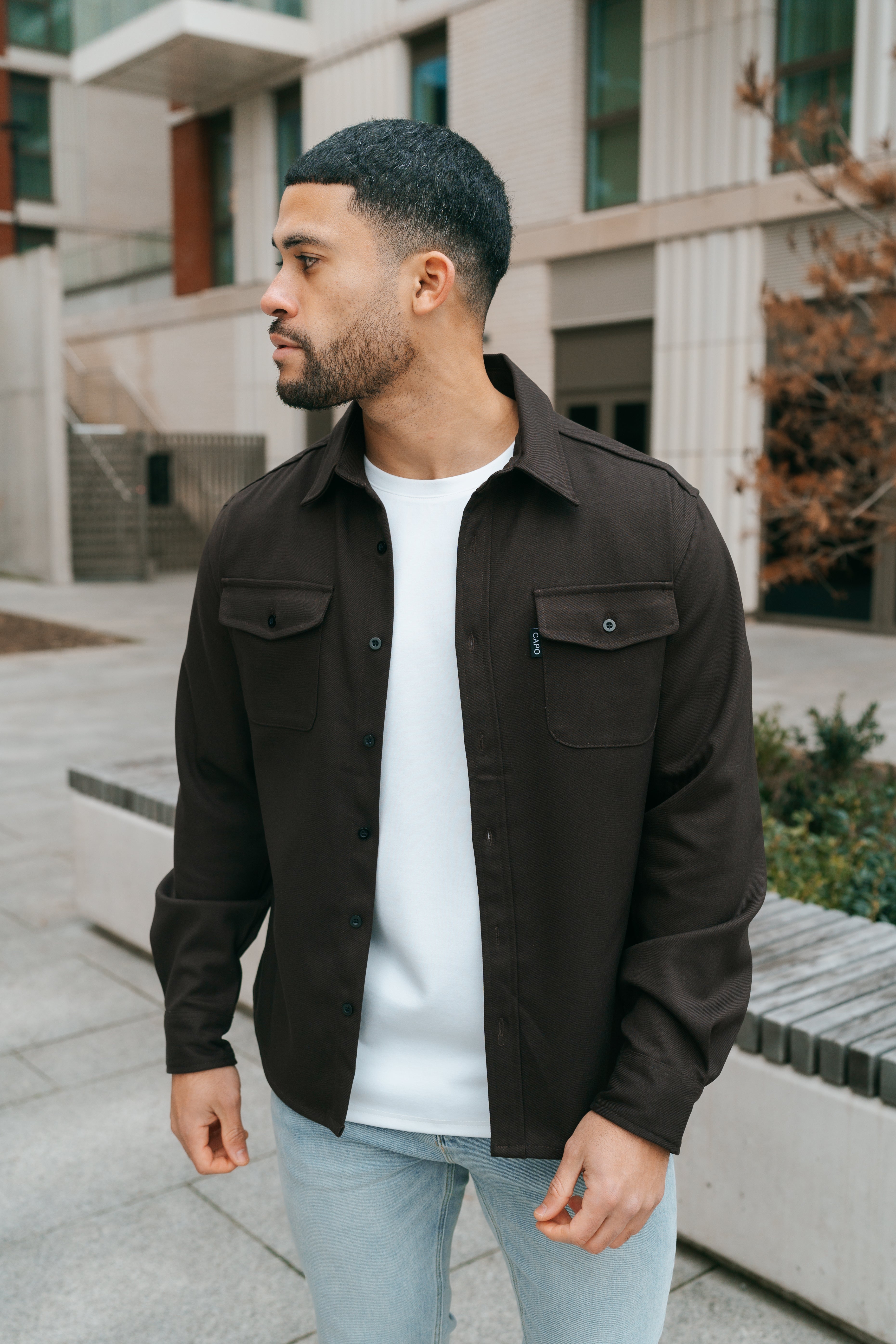 LG OVERSHIRT - Bruin