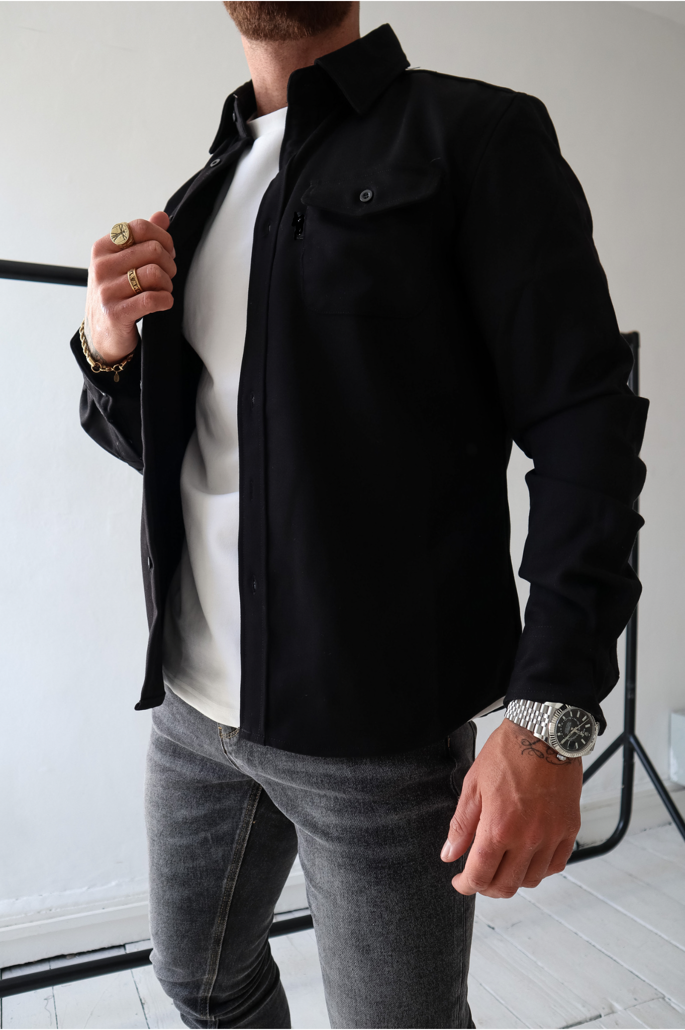 LG OVERSHIRT - Noir